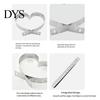 Professional Grade Cake Decorating Tool Heart Shaped Pan, Stainless Steel Baking Mold, Adjustable Size Heat Resistant Durable Metal Pan Reusable Easy