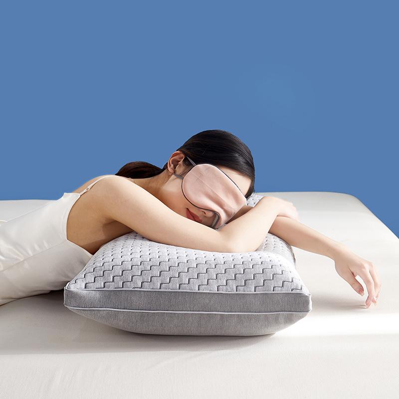 Orthopedic Pillow: Supports Cervical Spine, Perfect for Single Sleepers, Home Use, Bedside, Dorms - Firm, High Loft for Adults.