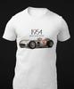 1954 Stříbrný šíp W196 Juan M Fangio Vintage závodní auto Tričko
