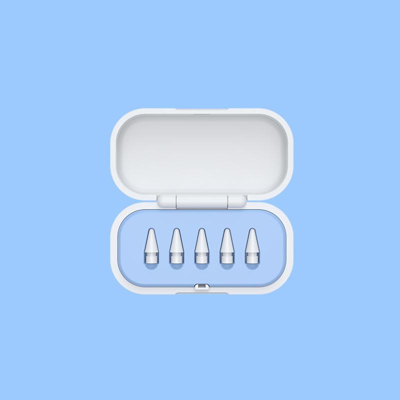 

Коробка для хранения наконечников для Apple Pencil, магнитные защитные чехлы от царапин для стилуса Ipencil, органайзер для наконечников синий