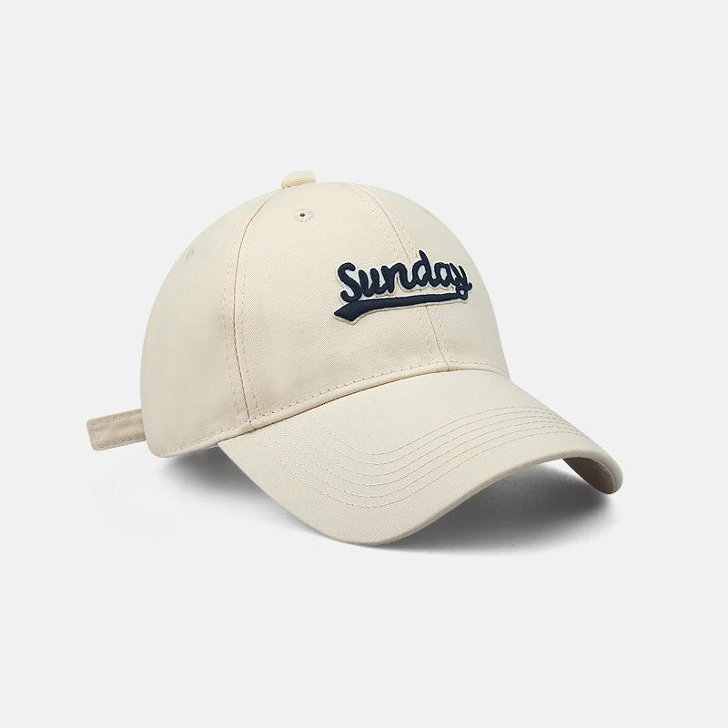 Solid Color Letter Embroidery Hats For Women Men Baseball Cap Outdoor Adjustable Casual Snapback Sun Hat