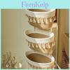 Farmhouse Wall Hanging Storage Basket With Three Layers For Dorm Room Organization