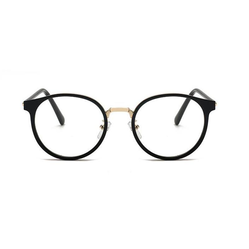 Blue Light Blocking Women Oval Prescription Glasses For The Nearsighted Metal Student Minus Diopte Eyeglasses 0 -0.5 -0.75 To -6