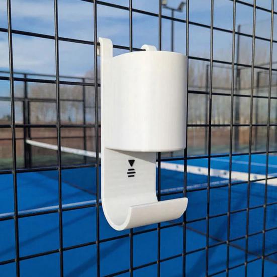 Paddle Tenis Su Şişesi Havlu Askısı 3D Baskılı Saha Kenarı Düzenleyici Su Şişesi Tutucu Tenis Maçları Oyuncular İçin Temel Aksesuar