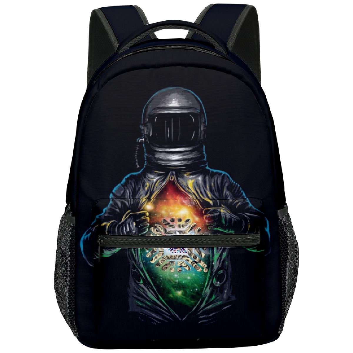 Classique Populaire Nouveau Espace Astronaute Étudiant Sac à Dos Cahier Sacs à Dos Impression 3D Oxford Imperméable Garçons/Filles Sacs à Dos de Voyage