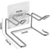 Hair Dryer and Straightener Holder Hair Dryer Holder with Socket Holder Wall Mounted Hair Dryer Holder Screwless Suitable for All Types of Hair Drye