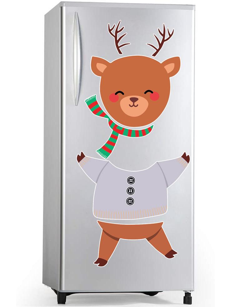 New Creative Children's Cartoon Christmas Refrigerator Magnets - Home Decoration