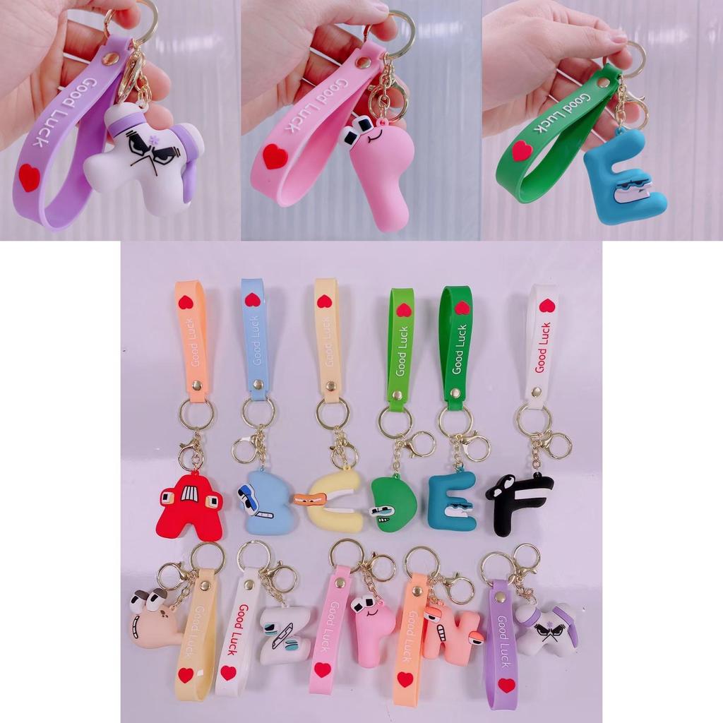 Alphabet Lore Kids Keyring Stickers Toys Pendant Figures Gift
