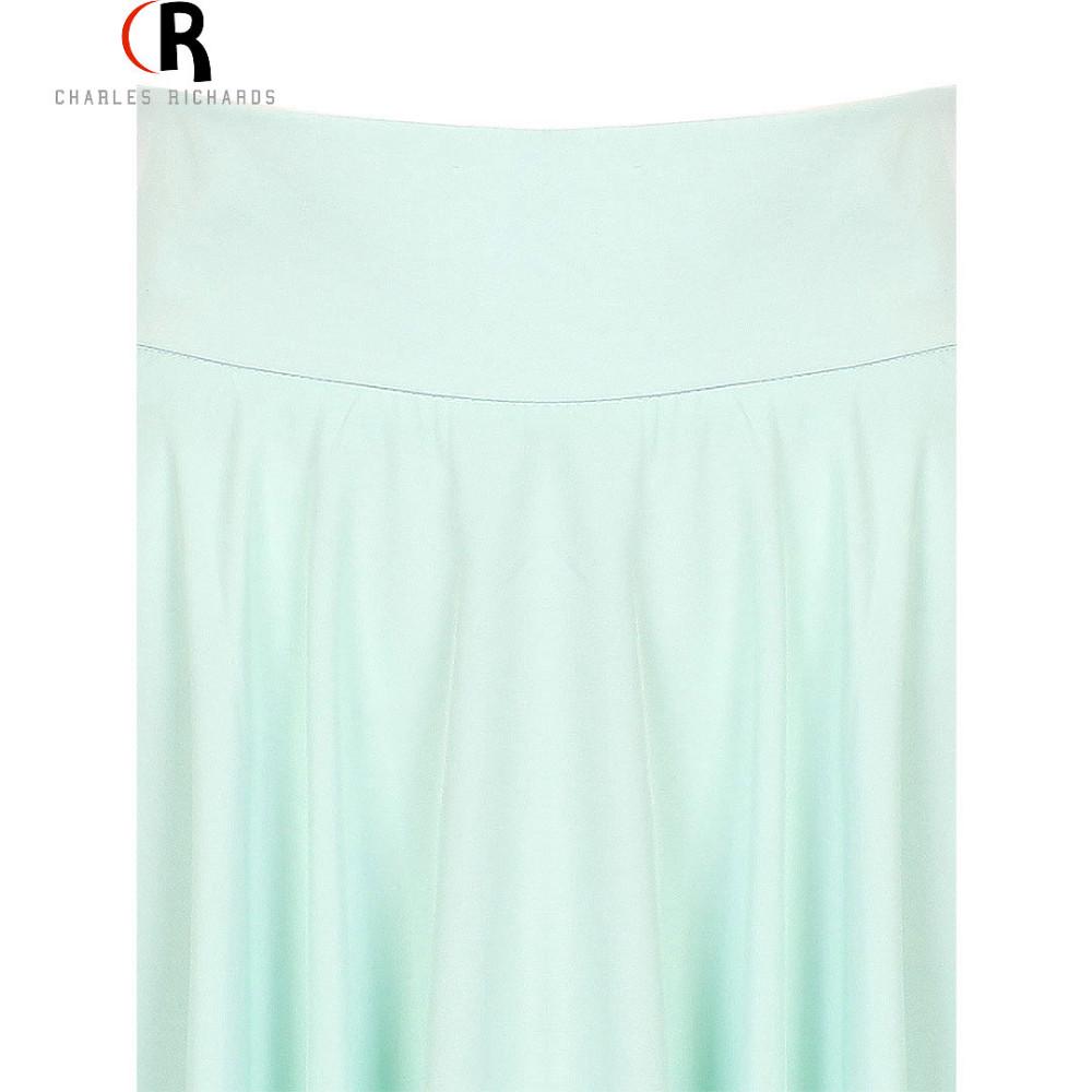 2018 Summer High Waist Retro Bohemian Midi Skater Dress