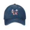 Custom Cotton 4th Of July Ribbon Baseball Cap Outdoor Women Men's Adjustable Dad Hat Summer
