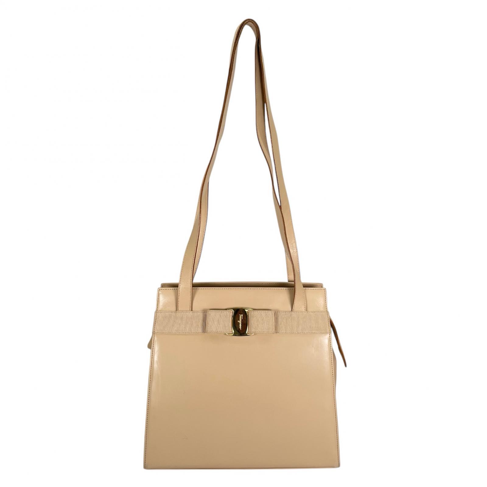 

Salvatore Ferragamo Vala Tote Bag beige Women used