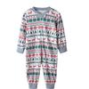 Family clothing Christmas parent-child clothing whole family clothing Spring and autumn elk printing parent-child pajamas homewear