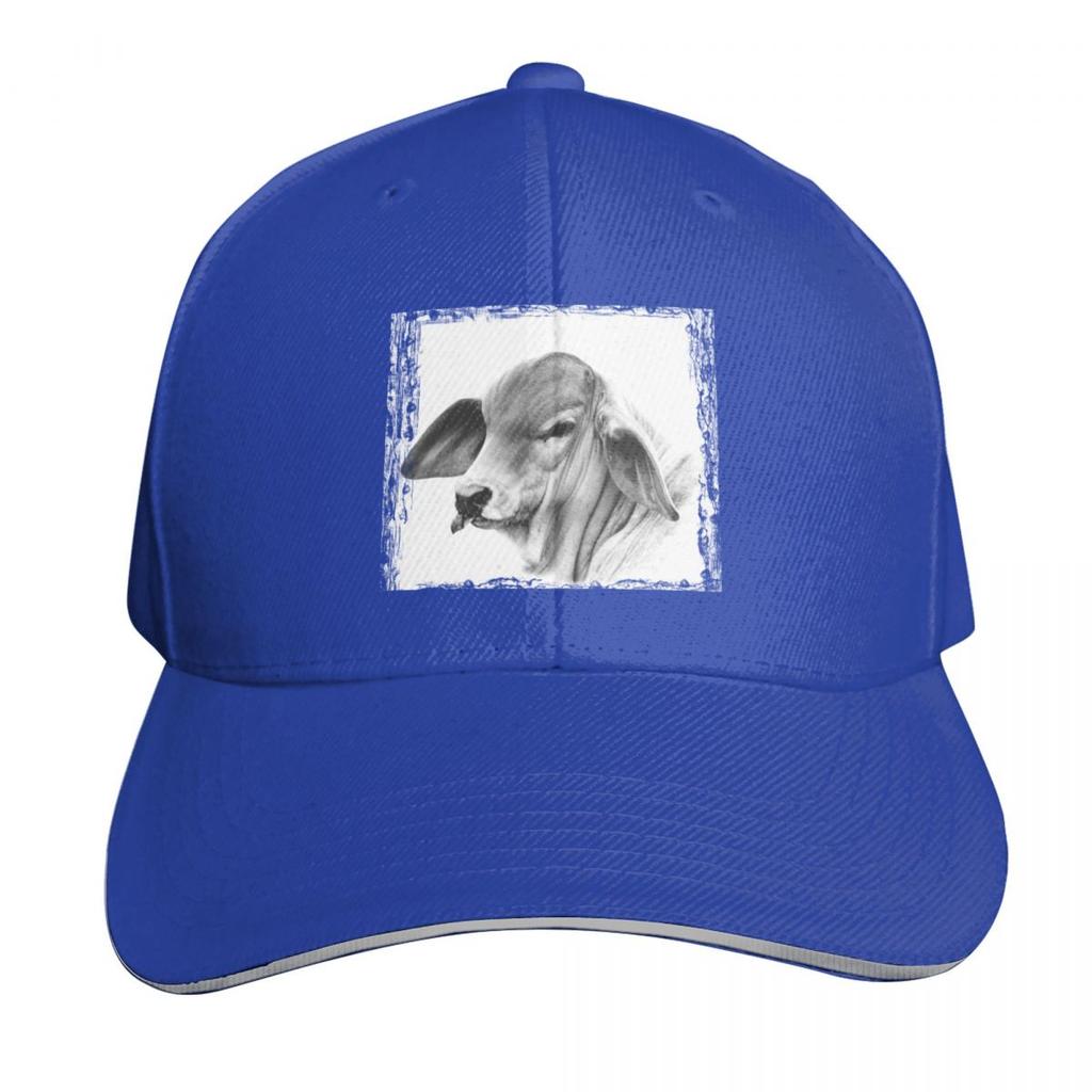BRAHUnisex CALF PORTRAIT WALL ART Baseball Cap Big Size Hat Mountaineering Trucker Cap GirlS Hats Unisexs