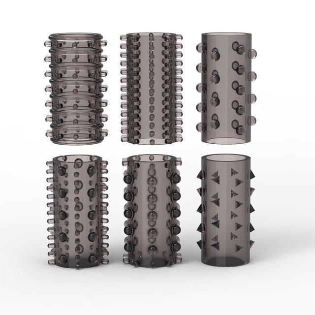 6 adet Klitoris Stimülatörü Parmak Prezervatif Büyük Sivri Seks Oyuncakları Kadın Vajina Stimülasyon Parmak Kol Erkekler Için Yetişkin Malzemeleri