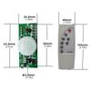 3.2V 3.7V Solar Lamp Board Control Sensor Night Light Module Infrared Human Body Induction Controller Module with Remote Control