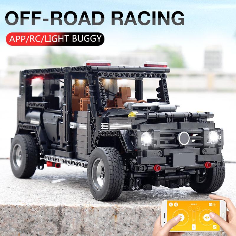 MOULD KING MOC High-Tech SUV G500 Wagon pojazd terenowy Model klocki klocki zabawki edukacyjne dla dzieci prezenty urodzinowe