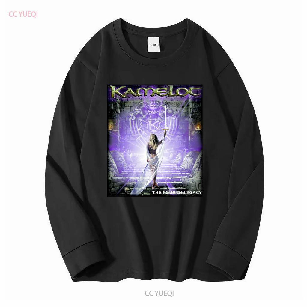 Band Kamelot The Fourth Legacy T Shirt Cotton For QX0247 Long or Short Sleeves Vintage Washed Stretched Soft Designer Clothes