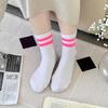 [10-Pair Set] Women's Fluorescent Line Kava Socks