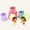 Color Kids 1 Stück Baby Lernbecher Silikon Fütterungsflüssigkeitsbecher Gurgeltasse Kinder Trainingswasserbecher Baby Zubehör
