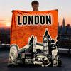 1pc London Outdoor Flannel Blanket for Girls Soft, Lightweight Throw Perfect for Camping, and Gifting, Digital