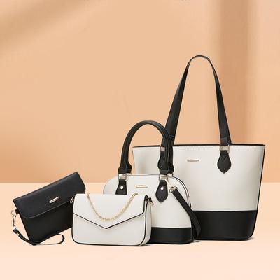 4PCS Women's Bag Trendy Women's Bag  New Mother Set Bag Fashion Trend Tote Bag