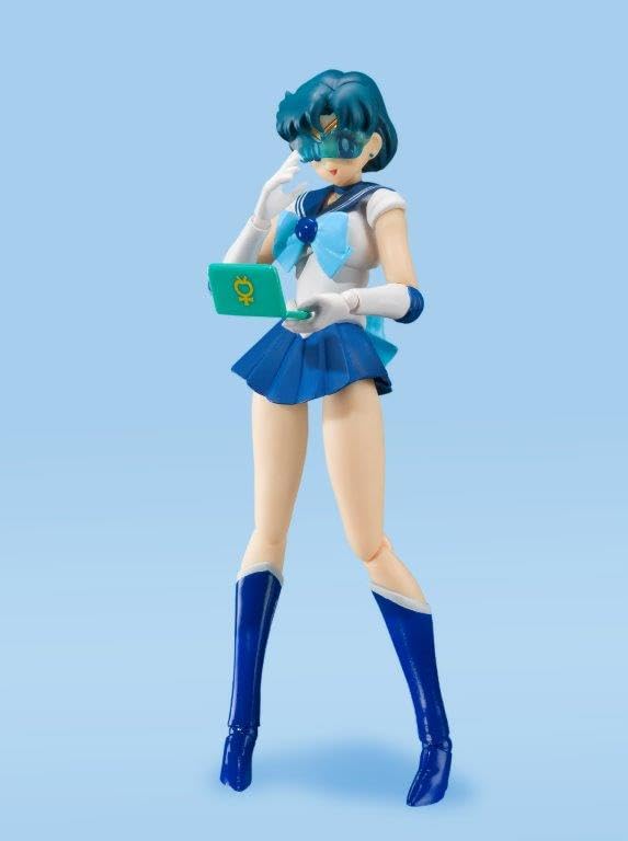 TAMASHII NATIONS S.H.Figuarts Pretty Guardian Sailor Moon Sailor Mercury -Animation Color Edition- Approx. 140mm ABS & PVC Painted Movable Figure