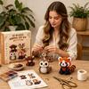 Piccolo Kit Fai da Te Animale 3D con Perline, Kit per Creare Animali 3D con Perline e Istruzioni, Set Artigianale Fatto a Mano con Perline di Animali Carini per Adulti Principianti Adolescenti, Creativo