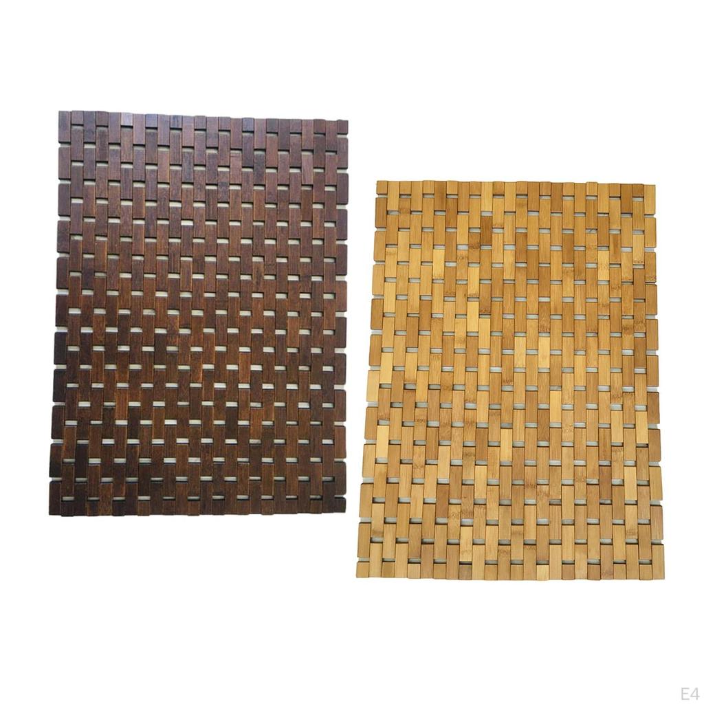 Bamboo Bath Mat for Shower and Spa