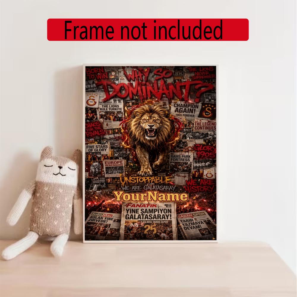 Galatasaray Customize Text Diamond Painting Round Diamond Mosaic Suitable For Beginners Diamond Painting Rhinestones Gift Frameless