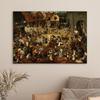 Pieter Bruegel cel Bătrân Imprimeu Lupta dintre Carnaval și Post Artă Tablou pe Pânză Căderea Îngerilor Rebeli Poster Decor