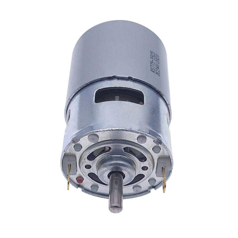 775 Motor 80W 288W Double Shaft Length 16mm DC 12V-24V High Speed 4000rpm 12000rpm Large Torque Ball Bearing Engine Cuting Tool