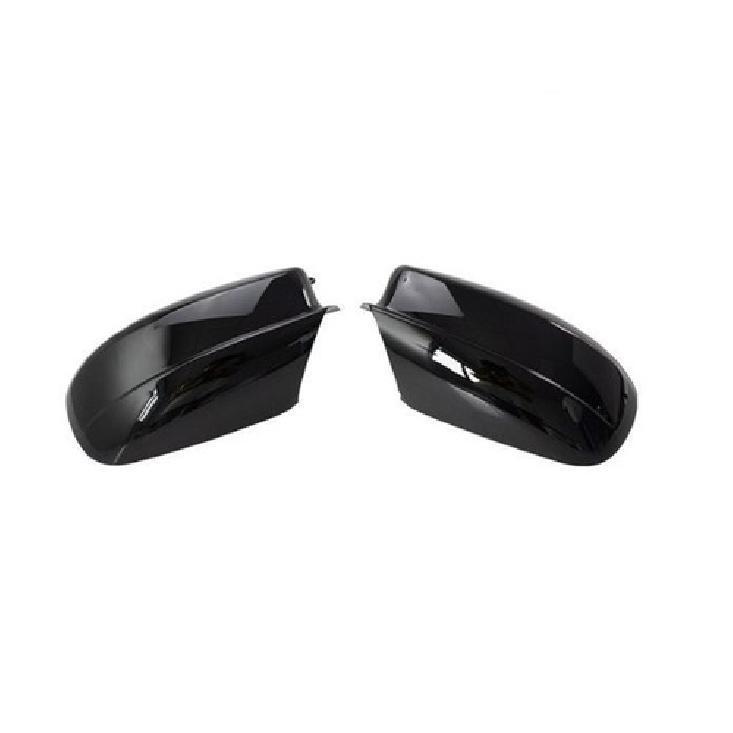 Side Door Mirror Lid Cover Trim Glossy Black For 2016- Dodge Charger 2pcs