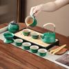 Retro ceramic elegant coarse pottery tea set business high-end souvenir