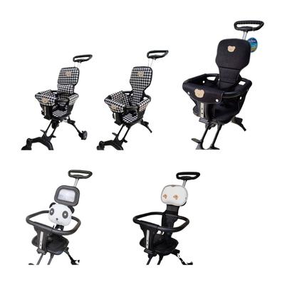 Kinderwagen Sitzauflage Kopfstütze für MLED JT05 Kinderwagen Polyester Klassisches Muster Komfort Lendenstütze für tägliche Ausflüge
