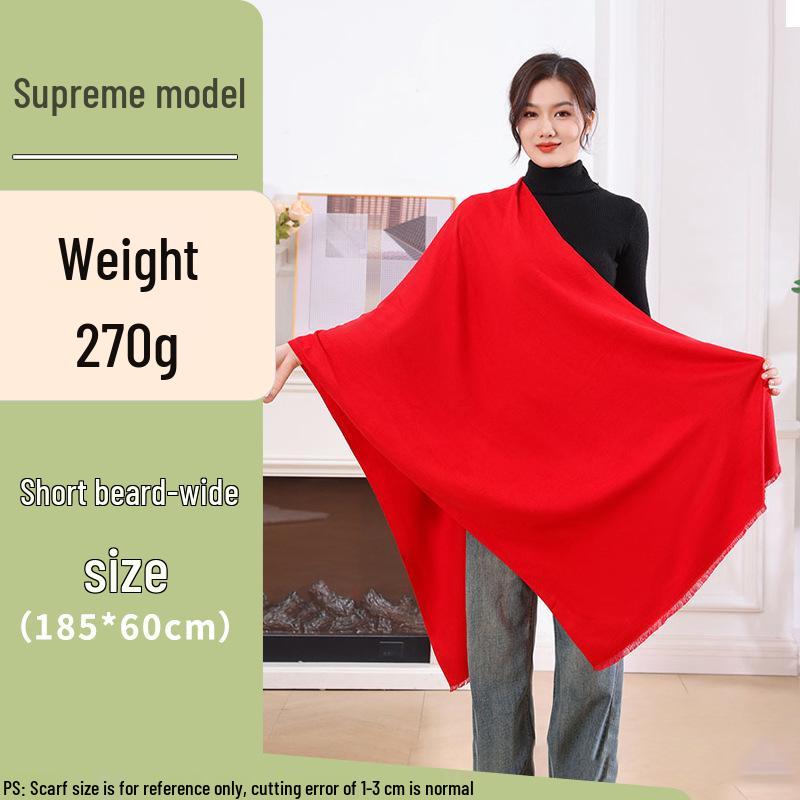 Wysokiej jakości czerwony szalik z nadrukowanym logo na spotkania roczne i wesela