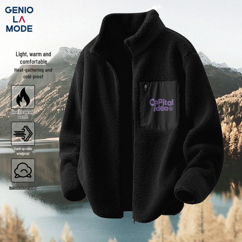 GENIOLAMODE Men s Heavyweight Fleece-Lined Jacket 3XL