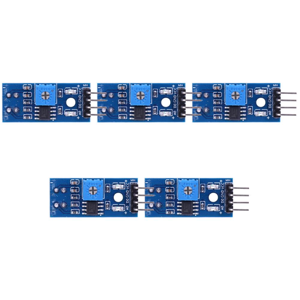 1-8PCS TCRT5000 Infrared Reflective IR Photoelectric Sensor Switch 3.3V-5V Barrier Line Track Sensor Module Diy Kit