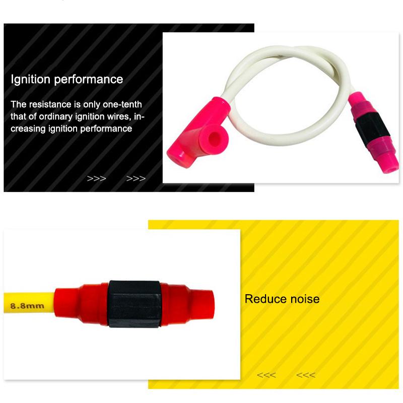 Uniwersalna motocyklowa cewka zapłonowa, świeca zapłonowa Iridium, przewód zasilający do motocykla terenowego, gokarta, ATV, skutera, mopedu