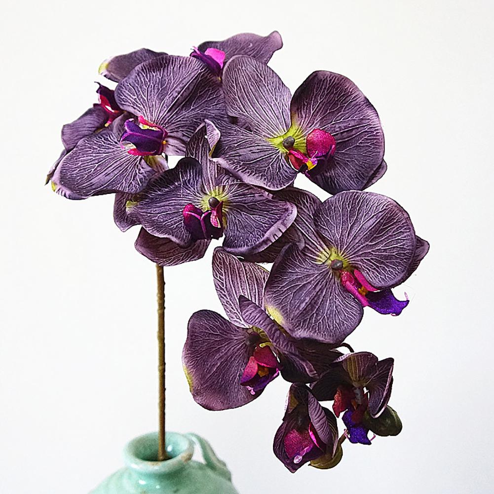 1ks Umělá květina Butterfly Orchid Živá zahrada DIY Party Svatební výzdoba Vánoční ozdoba