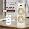 Six/Five-hole Desktop Cold Air Fan & Humidifier with Remote Control for Office/Dorm.
