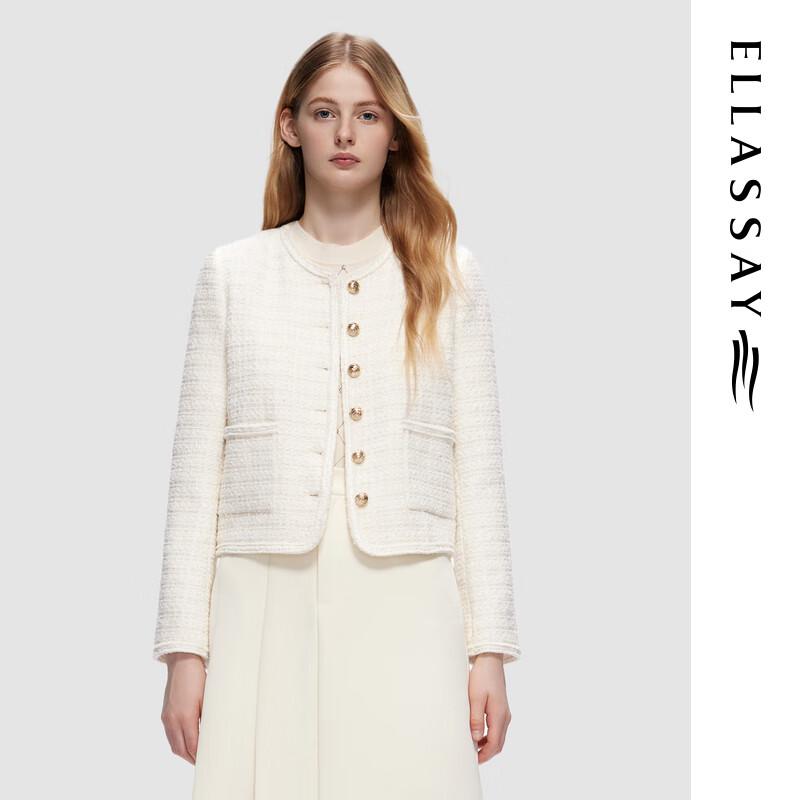 

ELLASSAY Women s 2024 Autumn Lamb Wool Short Jacket L