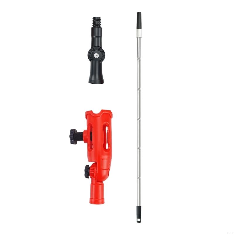 Multipurpose Gutter Cleaning System 2 Adjustable Adapters 5.57ft Telescopic Poles Suitable for Roof and Ground Cleaning