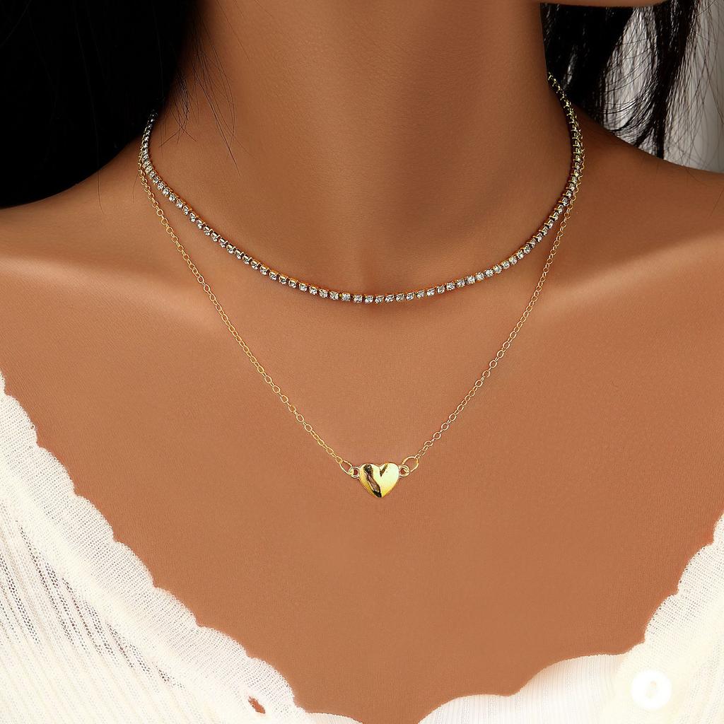 iF ME Cross Pendant Necklace for Women Charms Fashion Bohemia Gold Color Clavicle Chain Female Vintage Jewelry Trendy Gifts
