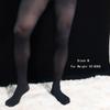 Men Shiny Glossy U Convex Pouch Stockings Open Crotch Sexy Tight Stockings Sheer Stage Shaping Pantyhose Plus Size Warm Wear Q12