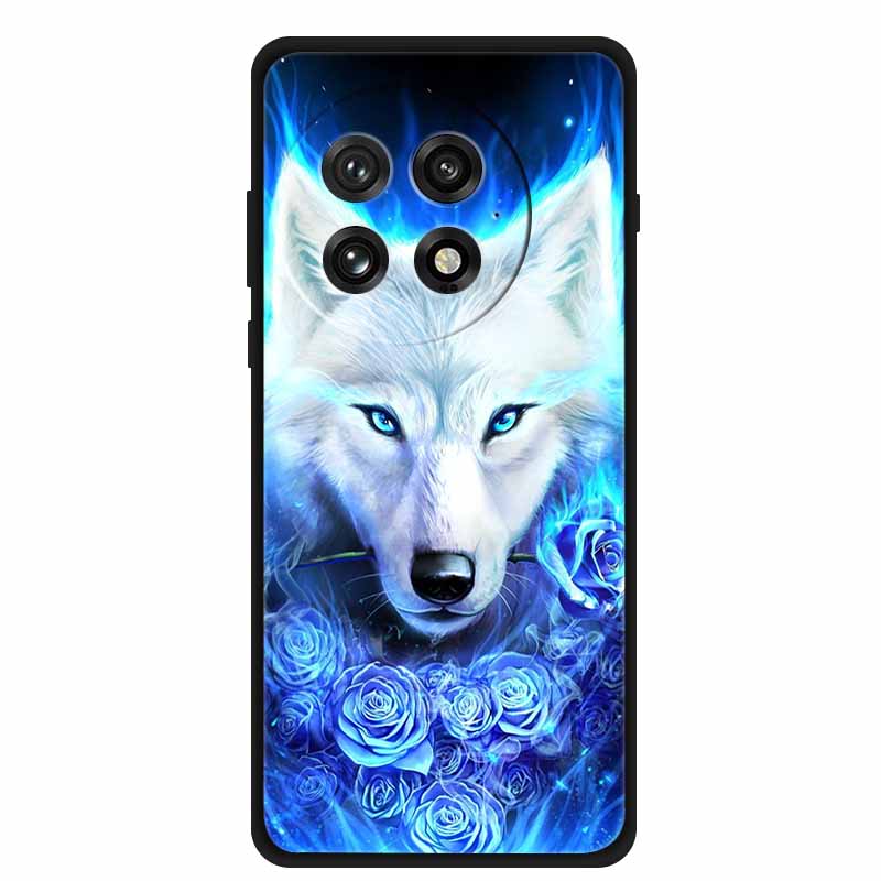 For OnePlus 13 5G Case Colorful Splicing Cartoon Soft Silicone Black Cover For OnePlus 13R 5G Fashion Capa 1+13 Protective Funda