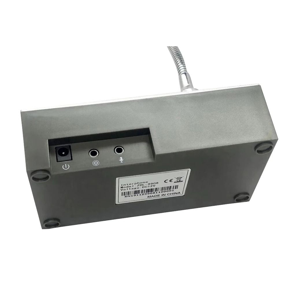 Noise-Free Counter Speaker System Wired Microphone Interphone System  Office Window