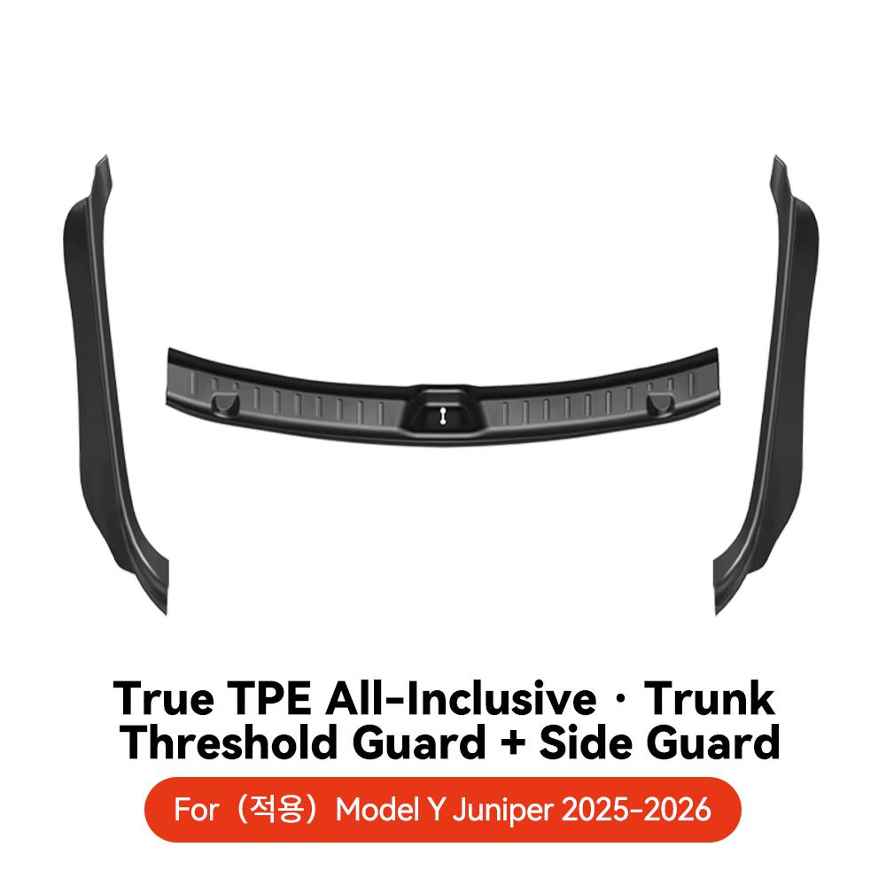 YZ Pro Tesla Model Y Juniper 2026 Chránič prahu kufru TPE Gumový Chránič Bumper prahu Tesla Prevence poškrábání