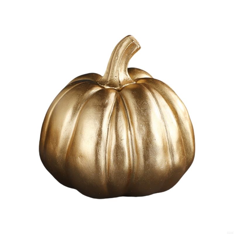 Gold Pumpkin Autumn Decors Decorative Pumpkin for Halloween Thanksgiving Table Centerpieces Mantles Bowl Party Wedding HX6C