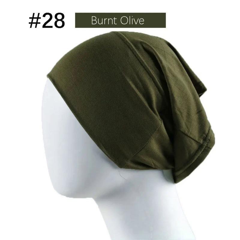 Modal Solid Color Women's High-Elasticity Mercerized Cotton Malaysian Tube Beanie Arabic Snood