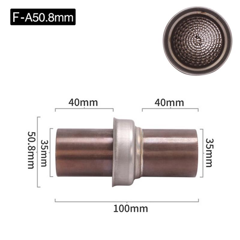 ZSDTRP 50.8mm 60mm Motorbike Universal Front Catalyst DB Killer for Motorcycle Exhaust Muffler